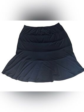 Simonton Says Black Paneled Elastic Waist Skirt